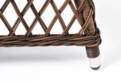 "Асти" лаунж-зона из искусственного ротанга на 4 персоны, цвет коричневый