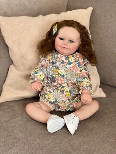 Кукла Реборн мягконабивная 60см в пакете (FA-354)