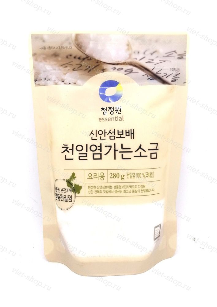 Соль пищевая морская Sea Salt Daesang, зип пакет, Корея, 280 гр.