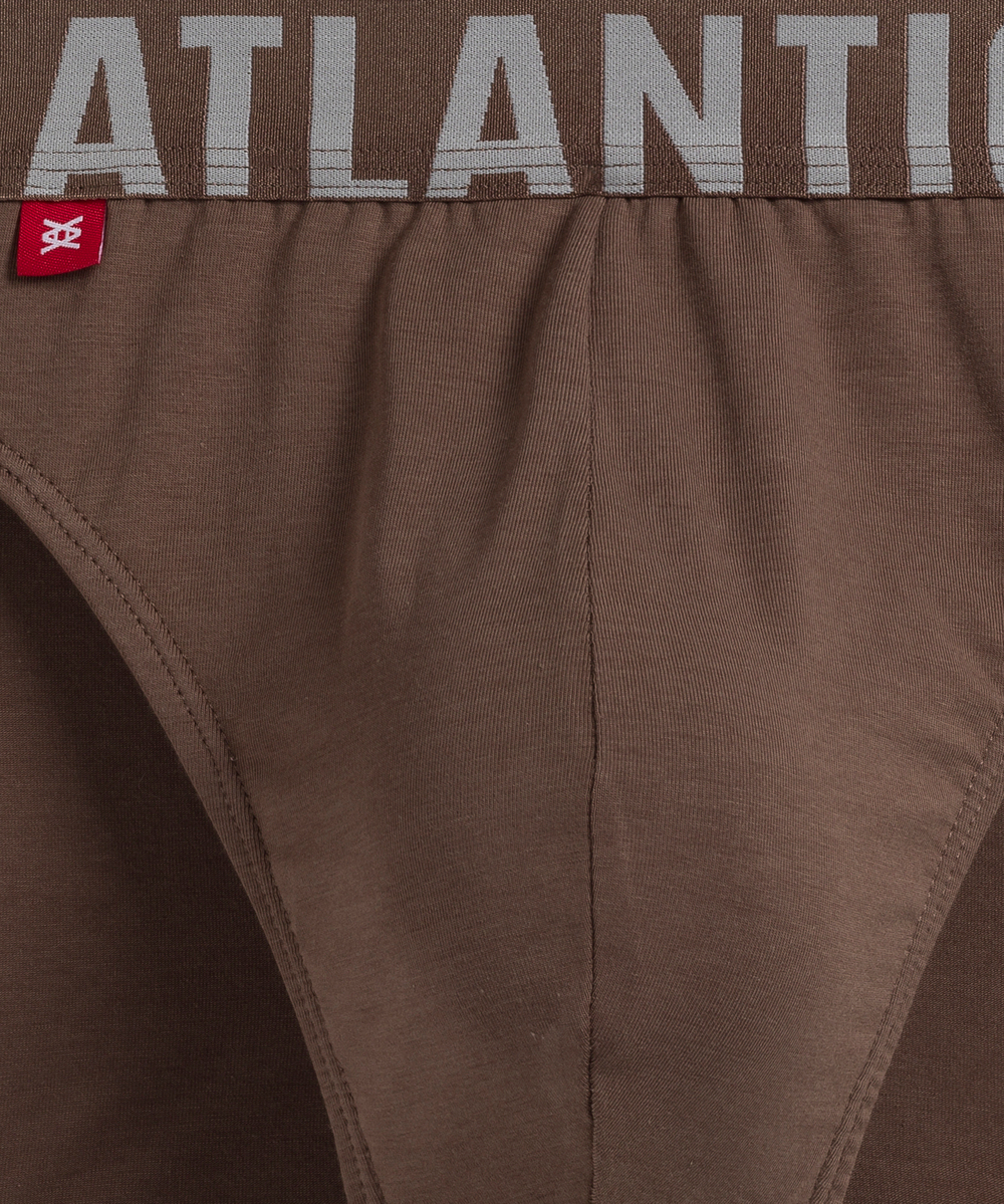 Мужские трусы слипы спорт Atlantic, 1 шт. в уп., пима хлопок, темно-бежевый, MP-1574