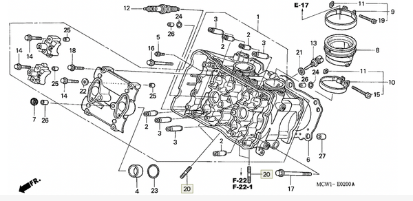 Honda Шпилька 90035-MW4-000