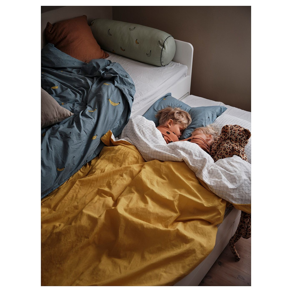 IKEA VÄNKRETS  (ИКЕА ВÄНКРЕТС)  -  Пододеяльник и наволочка, синий банановый узор, 150x200/50x60 см