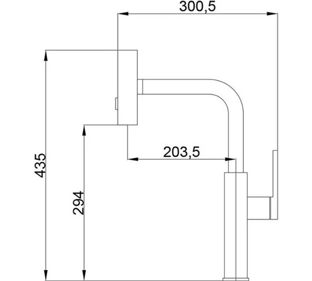 Смеситель для кухни HAIBA HB 73824-8 выдвижной излив белый