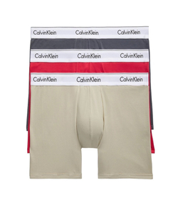 Мужские трусы боксеры брифы Calvin Klein Modern Cotton Stretch 3 Pack Iron Gate