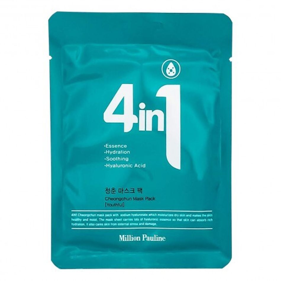 Тканевая маска омолаживающая с гиалуроном Dr.Cellio Million Pauline Hyaluronic Acid 4 in 1 1шт