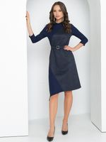 Платье Стильное из замши (синий, нью) Diolche