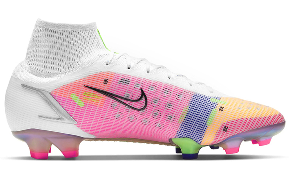 Кроссовки Nike Mercurial Superfly 8 14 Fg "White Multicolor"