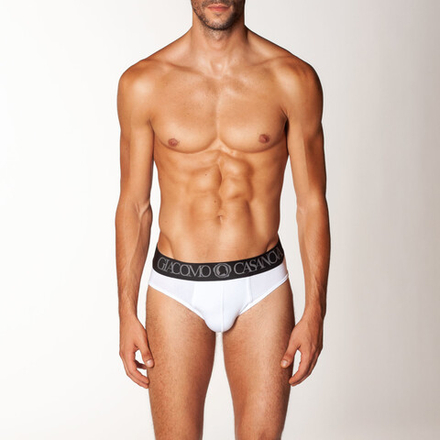 Мужские трусы брифы белые CASANOVA 0001B