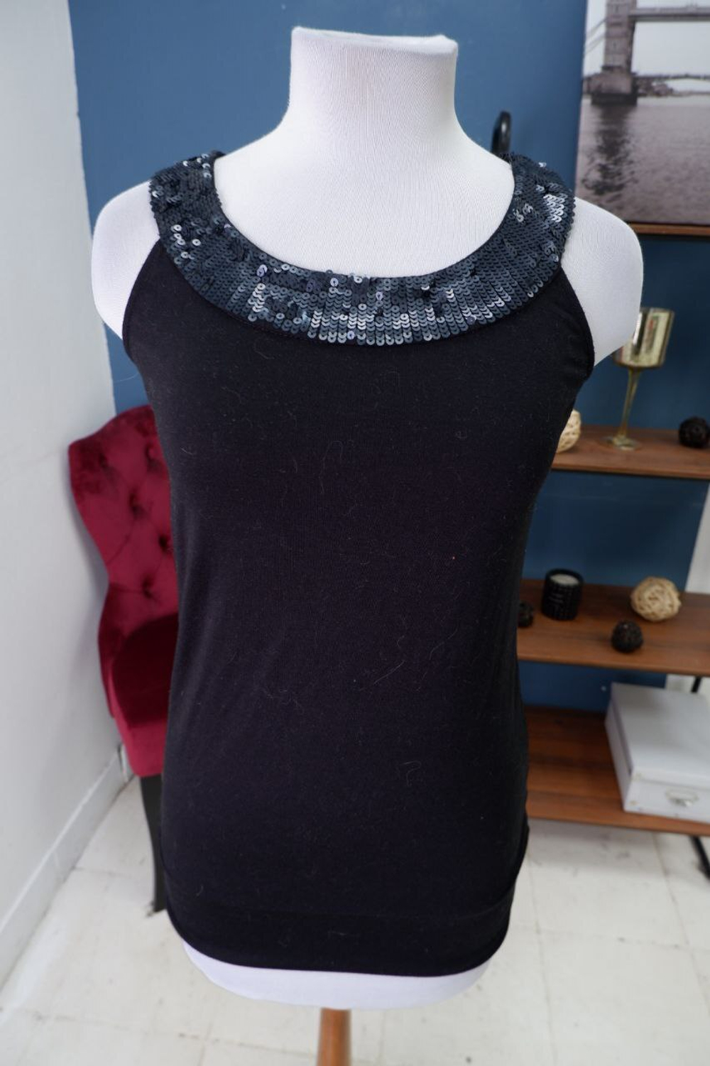 Топ Sela с пайетками 44 размер