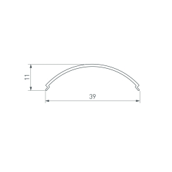 Экран SL-KANT-H30-3000 ROUND OPAL (Arlight, Пластик) 046183