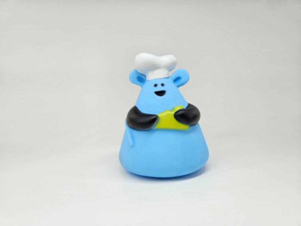 Игрушка для домашних животных, винил, синий, 10х7,7см