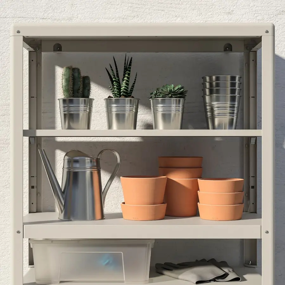 Стеллаж - IKEA KOLBJÖRN/KOLBJORN, 80х35х162 см, оцинкованная сталь, КОЛБЬЕРН ИКЕА