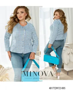 Пиджак 22-005-голубой Minova