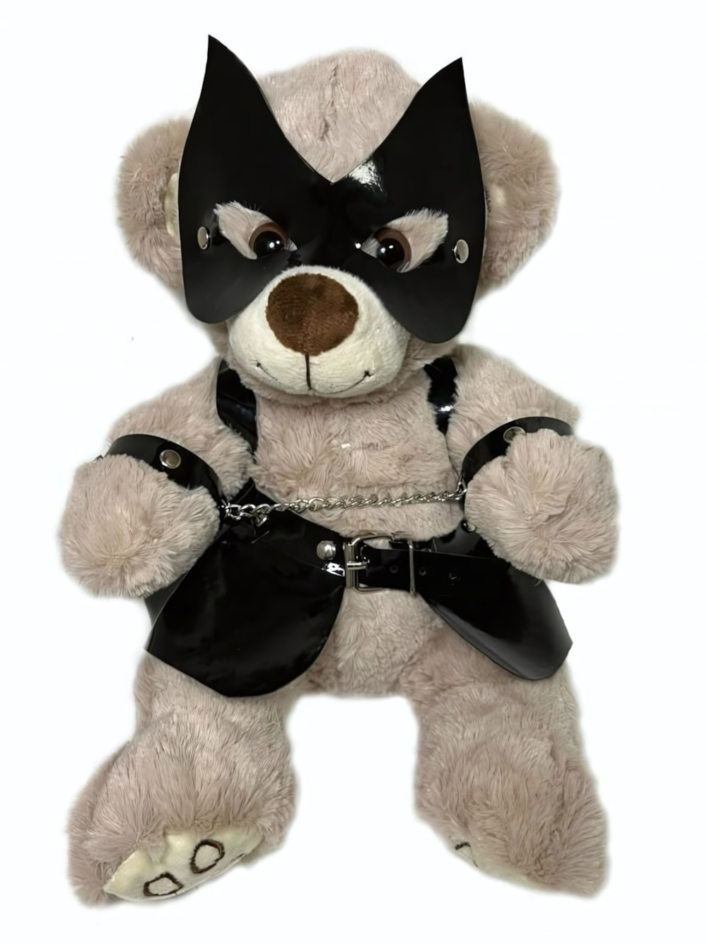 Плюшевый БДСМ-мишка в наручниках (Цвет: разноцветный)