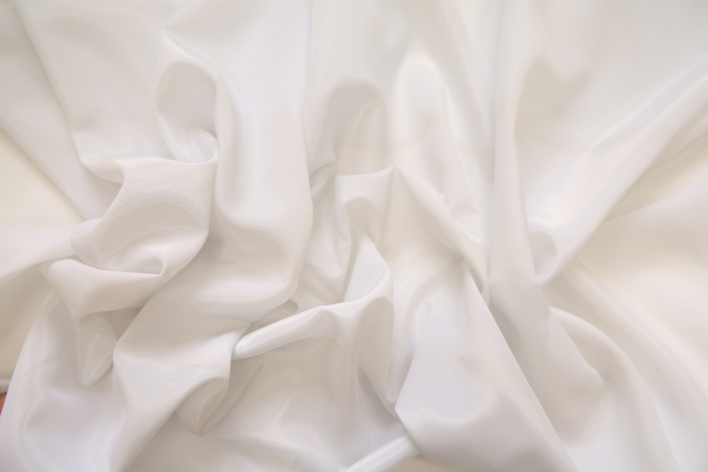 Креп плательный белый