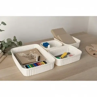 Лоток для хранения «VELVET», бежевый, 36*26,5*7см, 5,5л