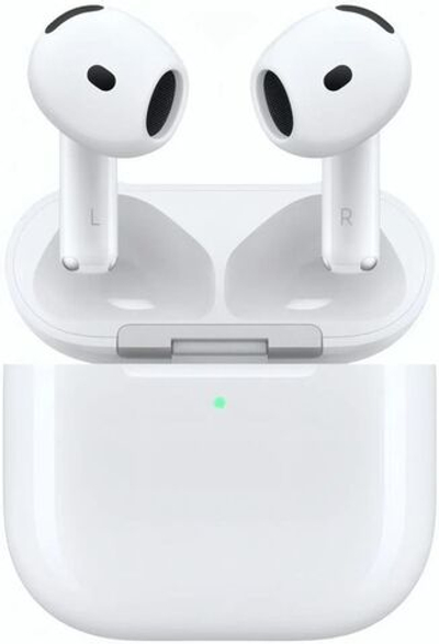 Наушники Apple AirPods 4 ANC A3055,A3056,A3059, Bluetooth, вкладыши, белый [mxp93za/a]