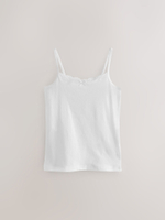 Майка на бретельках для девочки Next 185-023, 3 шт., Белый