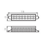 Прожекторная лампа светодиодная KANLUX RANGO R7S SMD 6W 3000K WW 118mm