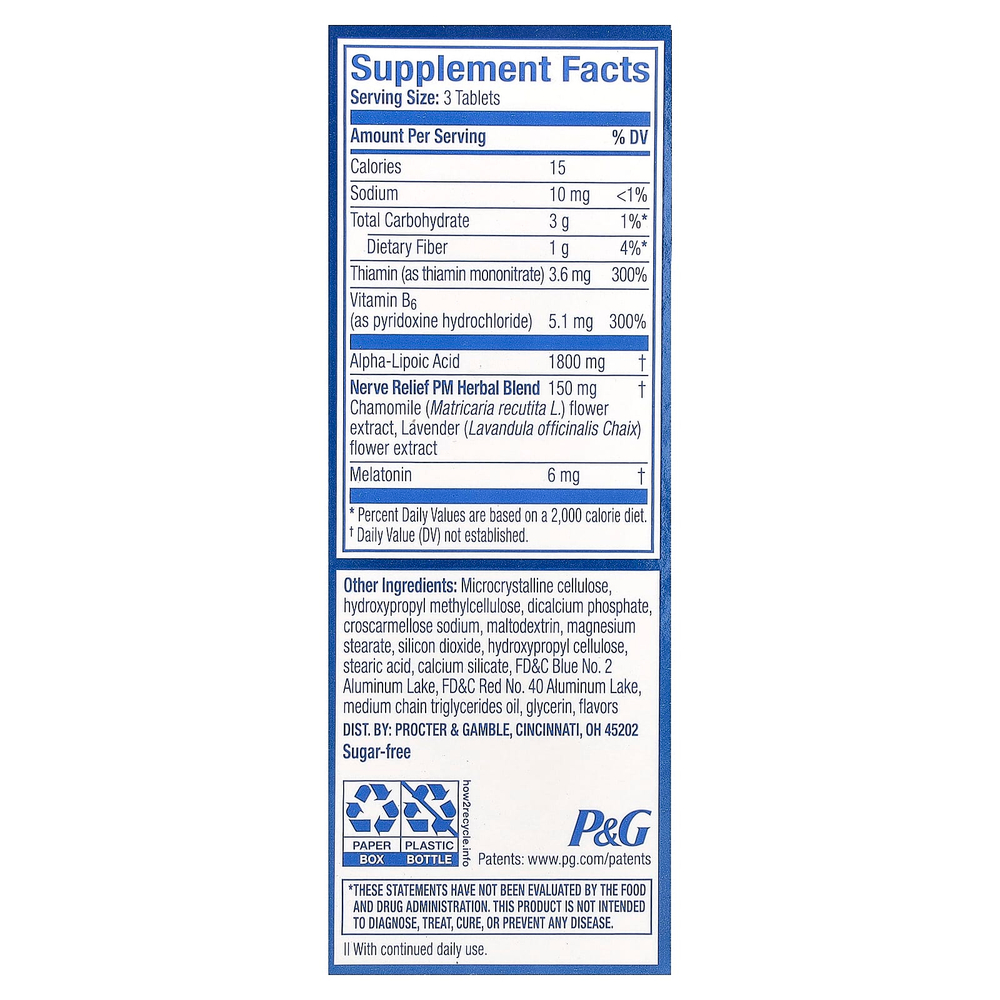 Nervive, Nerve Relief, PM, 30 таблеток