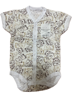 Боди короткий рукав на кнопках из кулирки (100% хлопок) на рост 56 см