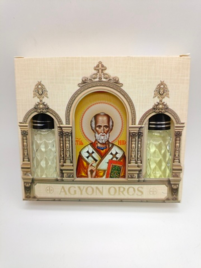 Набор благовоний "МИРО" с иконой Николая Чудотворца 12х10см