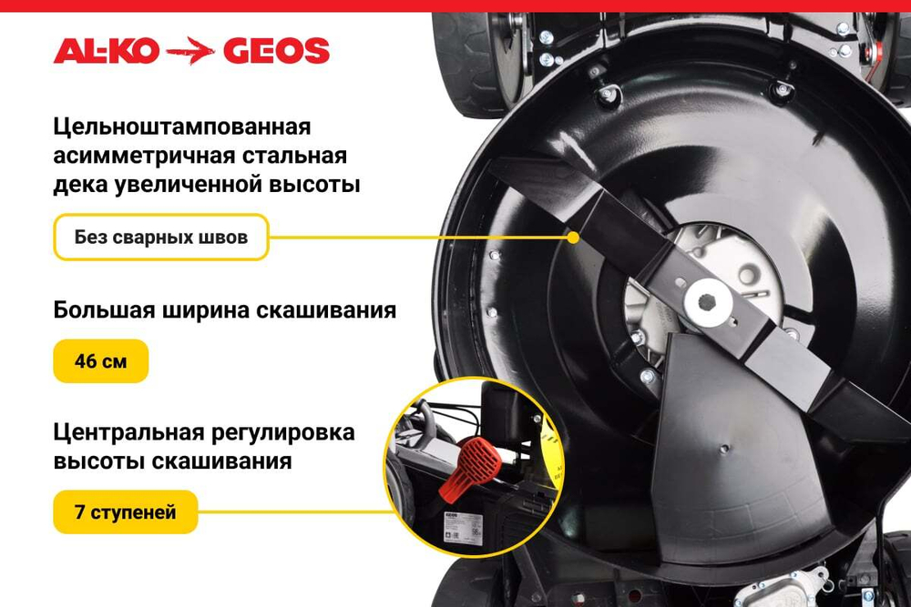 Газонокосилка бензиновая Geos 46 SP-K Plus