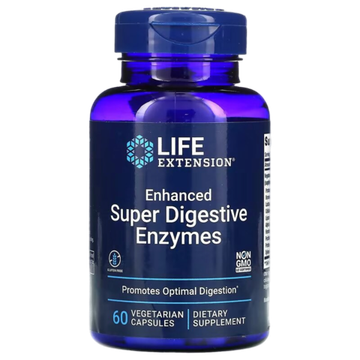 Life Extension Enhanced Super Digestive Enzymes 60 veg capsules, Ферменты