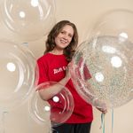 Шар (36''/91 см) Сфера, Deco Bubble, Прозрачный, Кристалл, 1 шт. в уп.