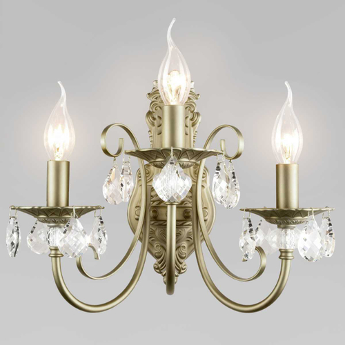 Бра Eurosvet Alda 3305/3 латунь/прозрачный хрусталь Strotskis a072113