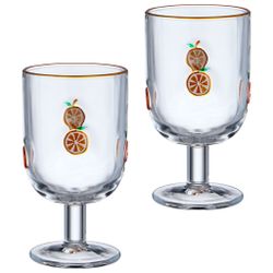 НАБОР БОКАЛОВ ДЛЯ ВИНА "FRUITY ORANGE" ИЗ 2 ШТ. 350 МЛ