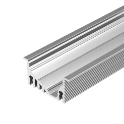 Профиль с экраном ALU-ASYMETRIC-2000 ANOD+FROST LENS (Arlight, Алюминий) 019270