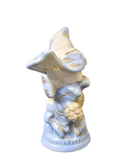 Фарфоровая статуэтка "Хохлатая синица" СССР, ФФЗ Гжель