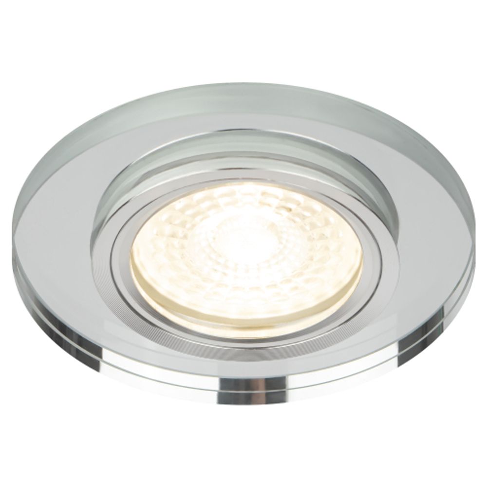 DK7 CH/WH Светильник ЭРА декор стекло круглое хром/зеркальный