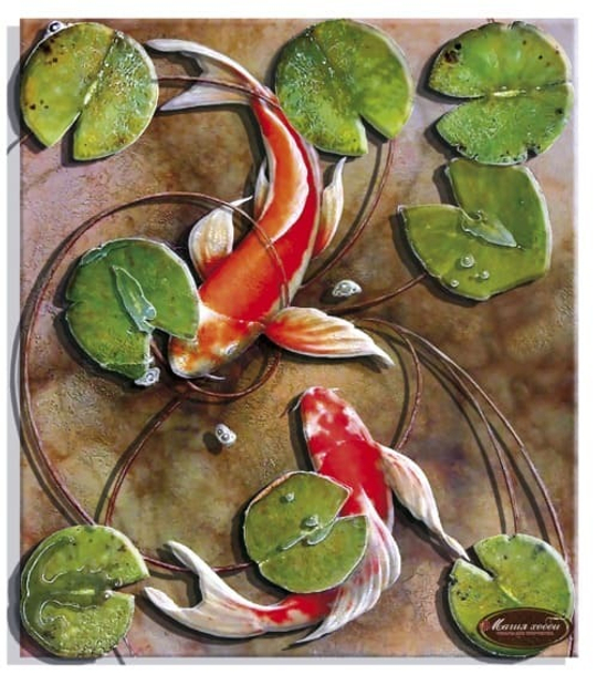 Папертоль РТ150286  "Карпы" 29*33см.