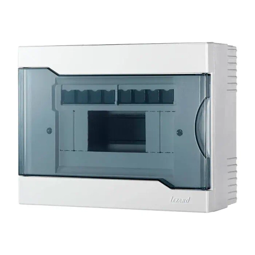 Бокс с прозрачной крышкой ЩРН-П-8 для наружной установки 8-и модульных устройств