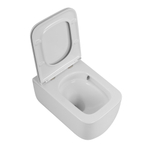 Унитаз подвесной безободковый с сиденьем и смывом TORNADO BelBagno LUCE-TOR BB076CH-TOR/SC