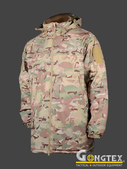 Куртка тактическая Gongtex Level 7 Long Style Cold Weather Jacket. Мультикам
