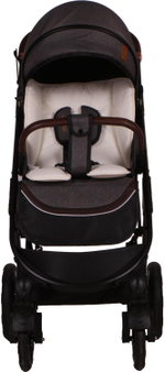 Прогулочная коляска luxmom 609 Чёрный текстиль