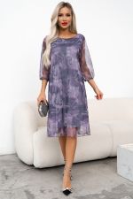 Платье Тутси (сиренево-серый) Р11-1236/2 Nikol