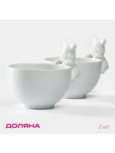 Набор салатников 2 шт "Мишка Отто" 13х10,2х10,2 см 10100622