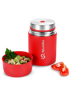 Термос для еды Relaxika 301 (0,7 литра), красный
