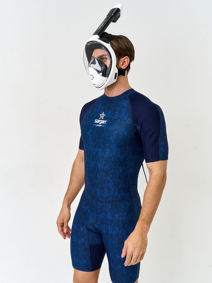 Маска полнолицевая Sargan Планета океан 2.0 белый/черный/черный