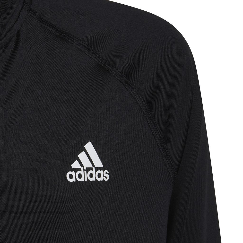 Детская теннисная куртка Adidas Girls Sportwear Future Icons 3 Stripes Hooded - black