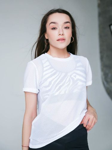 T-Shirt White mesh