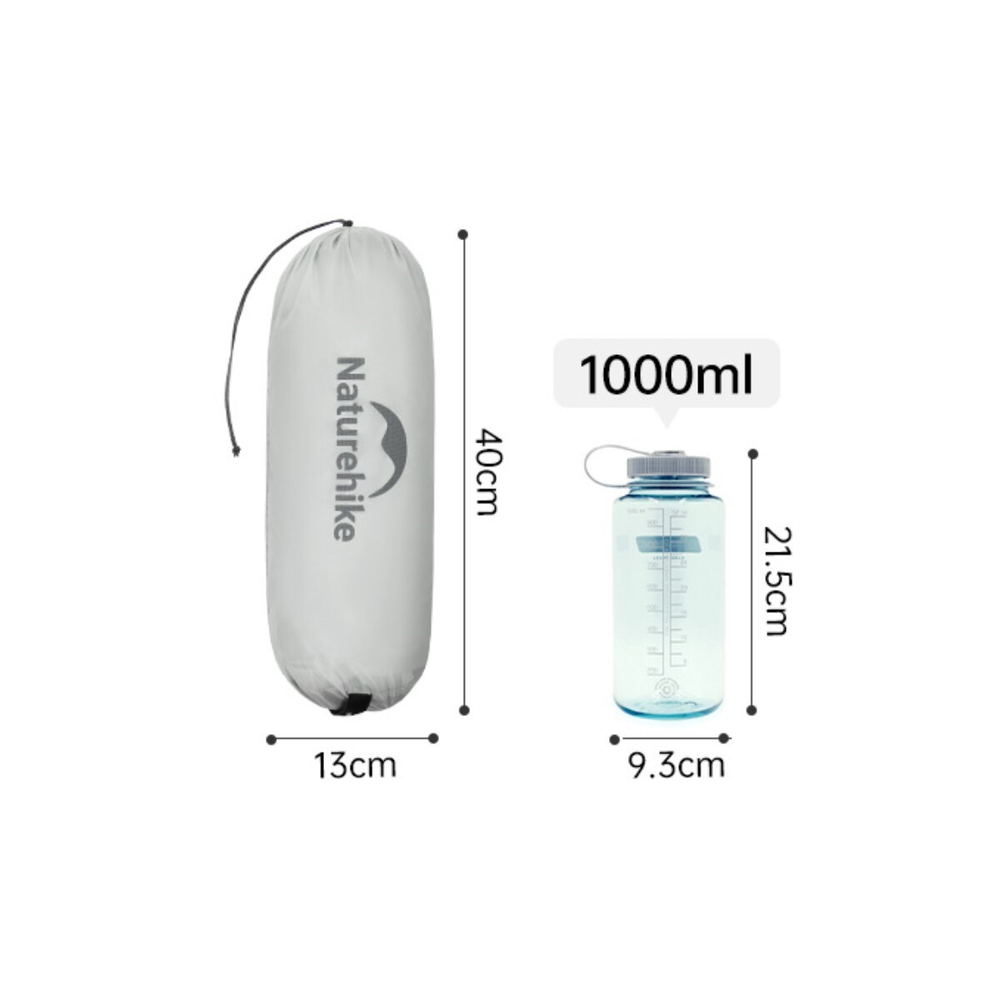 Палатка Naturehike Cloud Up UL Si 1-местная, алюминиевый каркас, серая, CNK2450WS017-G1