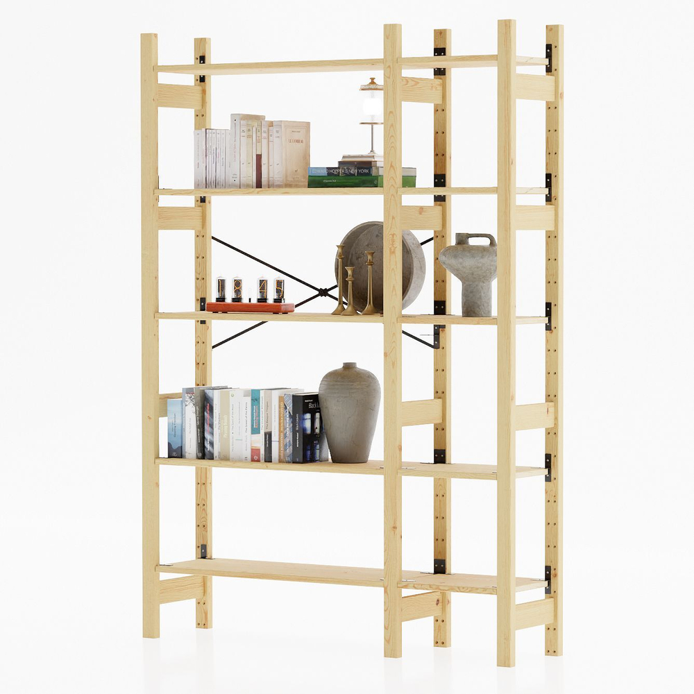 Усилительная стяжная лента металлическая для стеллажа Ивар, поперечная скоба