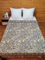 Покрывало на кровать, покрывало 2 спальное, гобелен с размерами: 200x210 см