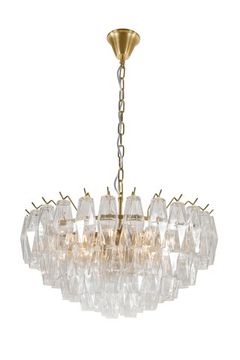 70832/D600A PT BRS (1) Люстра (в 2-х коробках) NW