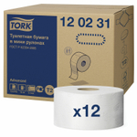 Бумага туалетная 170 метров, TORK (Система T2) ADVANCED, 2-слойная, белая, КОМПЛЕКТ 12 рулонов.